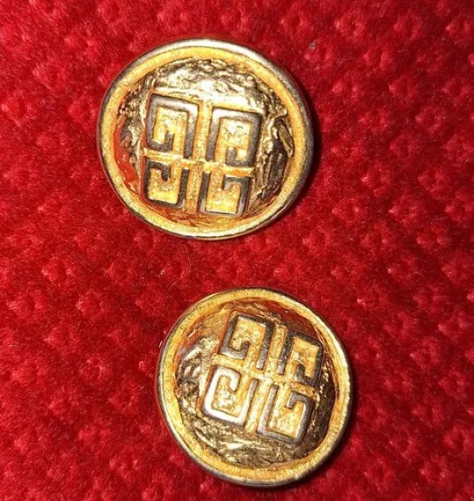 Золотые серьги-клипсы